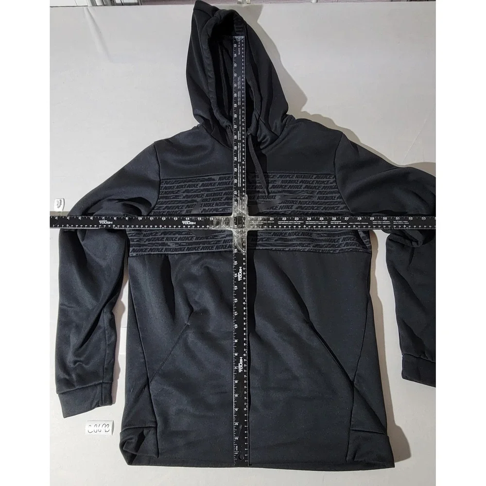 Nike Mens Therma-FIT Dri-FIT Graphic Pullover Hoodie Black BV2764-010 Size M